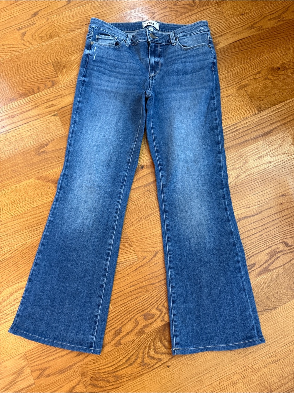 PAIGE Skyline Boot Jillian Destructed Bootcut Jeans Size 30 28” Inseam